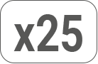 Platine de réglage pour planche de coffrage d'épaisseur 27 à 10 mm système CROC (paquet de 25 pièces)