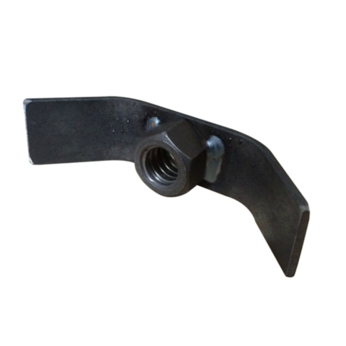 Ecrou 6 pans Hu à ailettes Ø 24 mm filetage rond pour console de facade