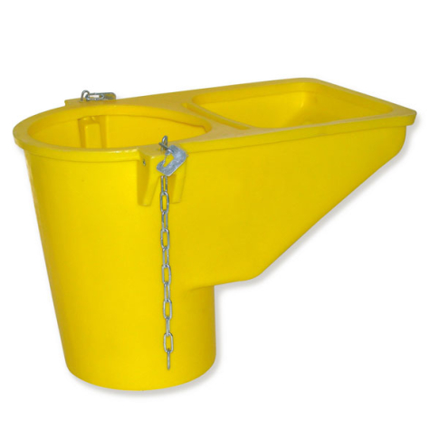 Entonnoir de départ jaune avec mousquetons