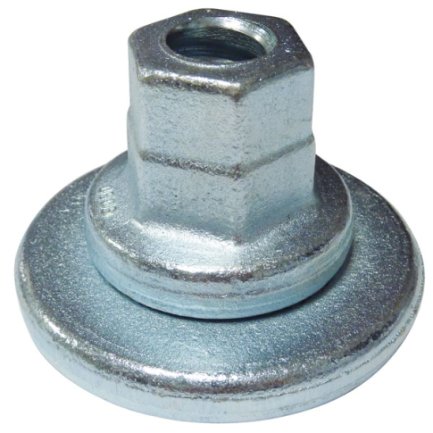 Écrou de coffrage acier forgé rondelle flotante tête 36/38 base 95 mm (pour tige ø 23 mm)