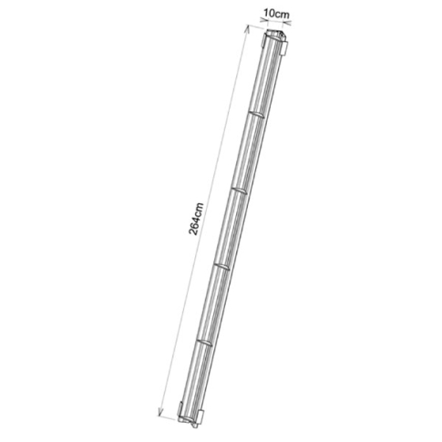 Angle extérieur 264  pour gamme ALU coffrage DEKO