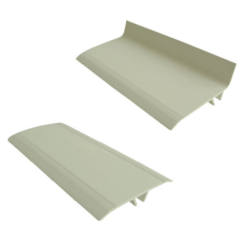 Couvre joint de façade PVC + clips - Angle ou Plat - L. 3m - 3 coloris