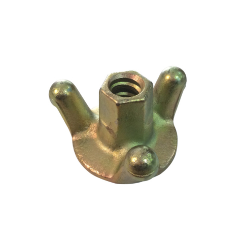 Écrou de coffrage acier forgé - 3 ailettes - base 80 mm (tige ø 23 mm)