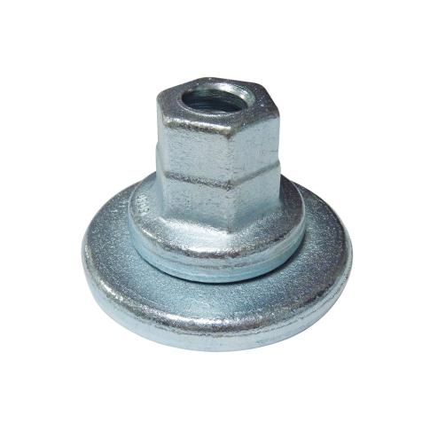 Écrou de coffrage acier forgé - rondelle flottante - tête 36/38 base 95 mm (tige ø 23 mm)