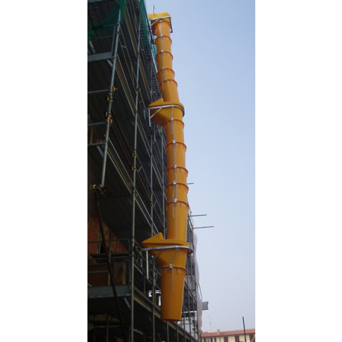 Kit goulotte à gravats de chantier complet (support + départ + goulottes)