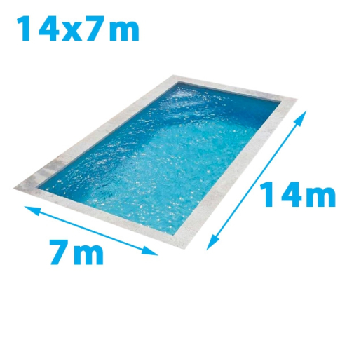 Lot de coffrage ALU complet pour piscine 14 X 7 mètres (hauteur 1,50 mètres) coffrage MODALU