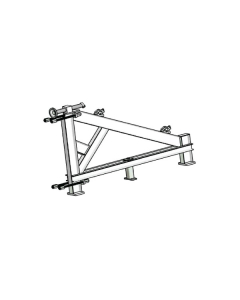 Tréteau réhausse 139 centimètres coff/1 face (Modul ht 150) V/1.50 (avec visserie) MODALU-MODACIER