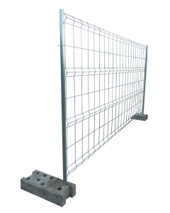 Clôture mobile de chantier grillagée 2 barres 2,00 x 3,50 ml (Paquet de 55 clôtures)
