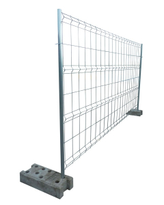 Clôture mobile de chantier grillagée 2 barres 2,00 x 3,50 ml