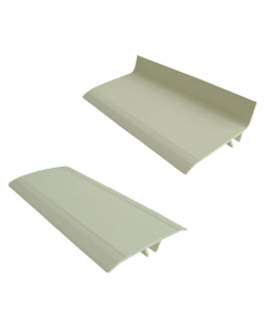 Couvre joint de façade PVC + clips - Angle ou Plat - L. 3m - 3 coloris