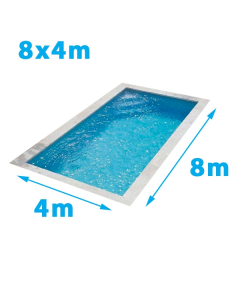 Lot de coffrage ALU complet pour piscine 8 X 4 mètres (hauteur 1,50 mètres) coffrage MODALU