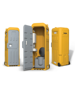 Toilette de chantier avec lave-main