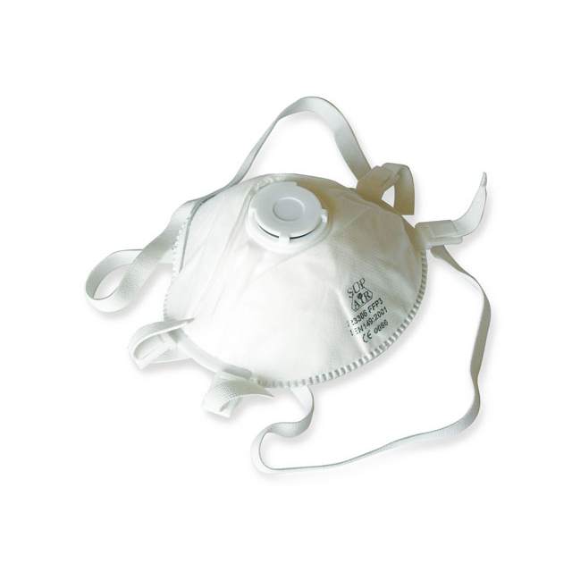 Masque respiratoire avec soupape d'expiration lot de 5 pièces