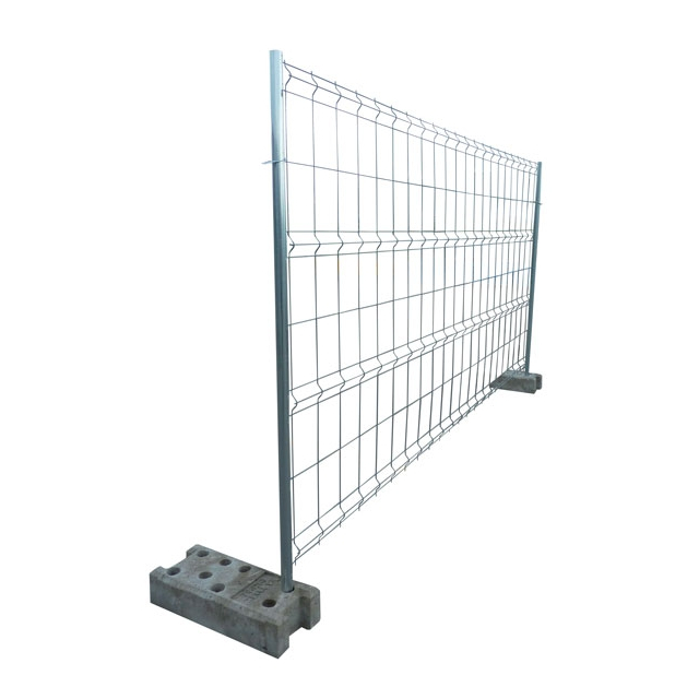 Clôture mobile de chantier grillagée 2 barres 2,00 x 3,50 ml (Paquet de 55 clôtures)