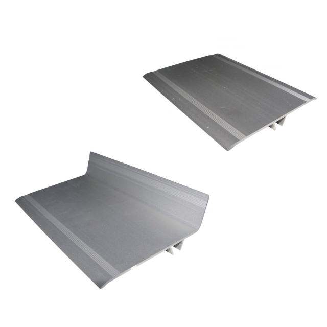 Couvre joint de façade aluminium + clips - Angle ou Plat - L. 3m