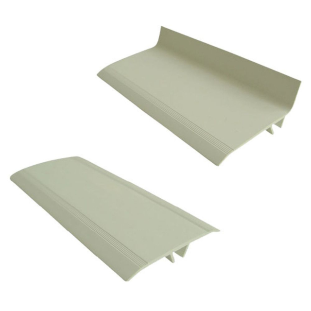 Couvre joint de façade PVC + clips - Angle ou Plat - L. 3m - 3 coloris
