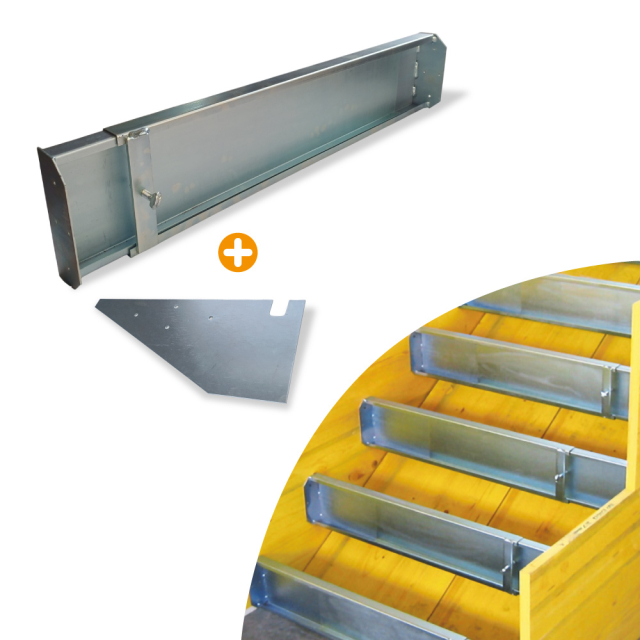 Kit Coffrage de marche béton - Système rapide pour escalier droit
