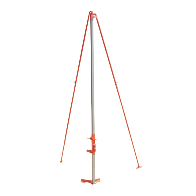 Poteau d'angle avec 2 aubans réglables