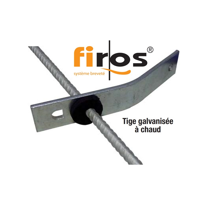 Système FIROS pour suspente de canalisation à la dalle béton (évacuation des eaux) paquet de 20 FIROS