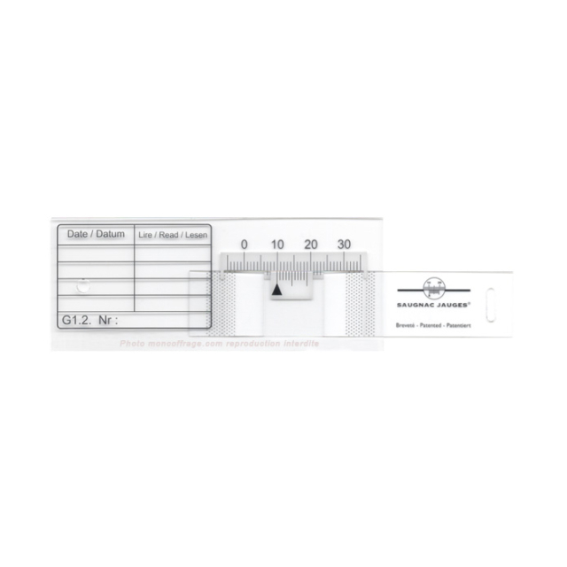 Jauge Saugnac G1.2 transparent - Intérieur et Extérieur (à l'unité)