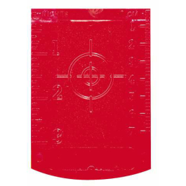Cible Magnétique Réfléchissante Stanley 100x70mm - Nivellement Supports Muraux - Pose Faux-Plafond - Rouge