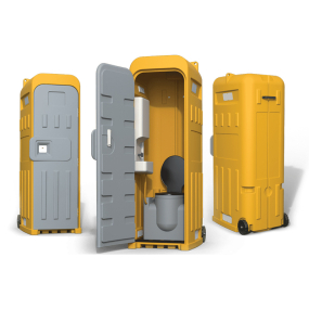 Toilette de chantier avec lave-main