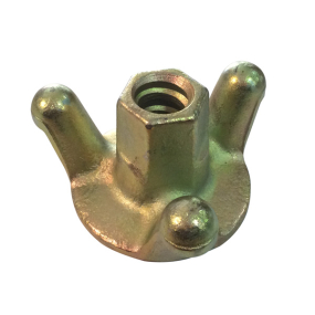 Écrou de coffrage acier forgé 3 ailettes base 80 mm (pour tige ø 23 mm)